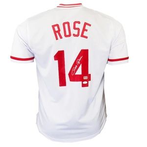 Brand New Signed Pete Rose Cincinnati Reds Jersey!